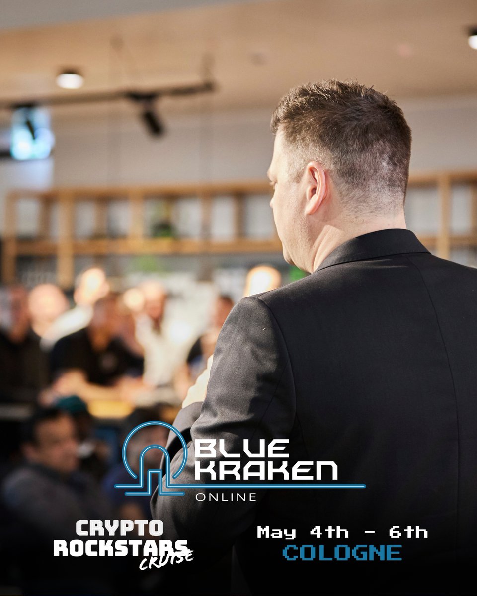 BlueKrakenOn's tweet photo. Krakens, meet us in person this May! We're thrilled to announce that we're sponsoring the @CRYPT0ROCKSTARS Cruise 2023, a premier event for crypto & blockchain enthusiasts that will take place in Cologne from May 4th until May 6th! Save the date 🐙
#BlueKrakenOnline #CryptoRockstarsCruise
