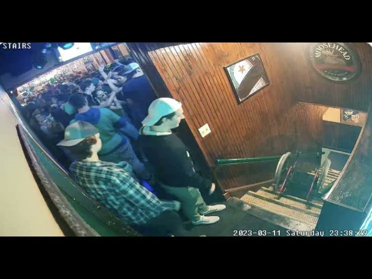 barstoolsports's tweet photo. College Hockey Player &amp; Son Of NHL GM Goes Viral For Pushing Disabled Woman's Wheelchair Down Bar Stairs https://t.co/VmKRwQRZ1W https://t.co/fYxSxYRu8W