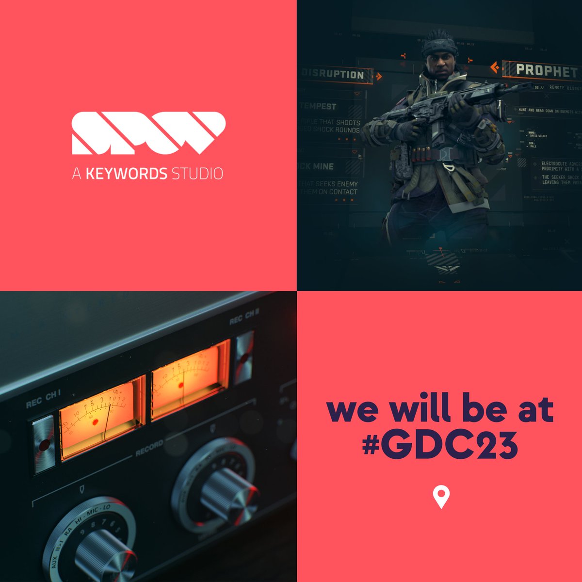 studioSPOV's tweet image. We’re attending #GDC between 20th – 24th March so if you’re going, be sure to come and say hello to SPOV! 

We’re keen to meet developers, designers, directors,  from AAA to Indie titles to discuss your UI/UX design, Cinematics and Creative Development needs. See you there!