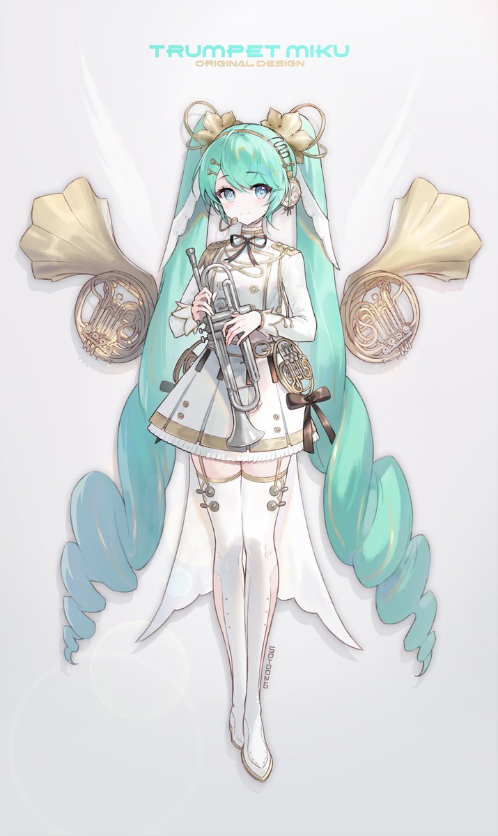 初音ミク 「Trumpet Miku 」|소융 ソユン/SoyooNGのイラスト