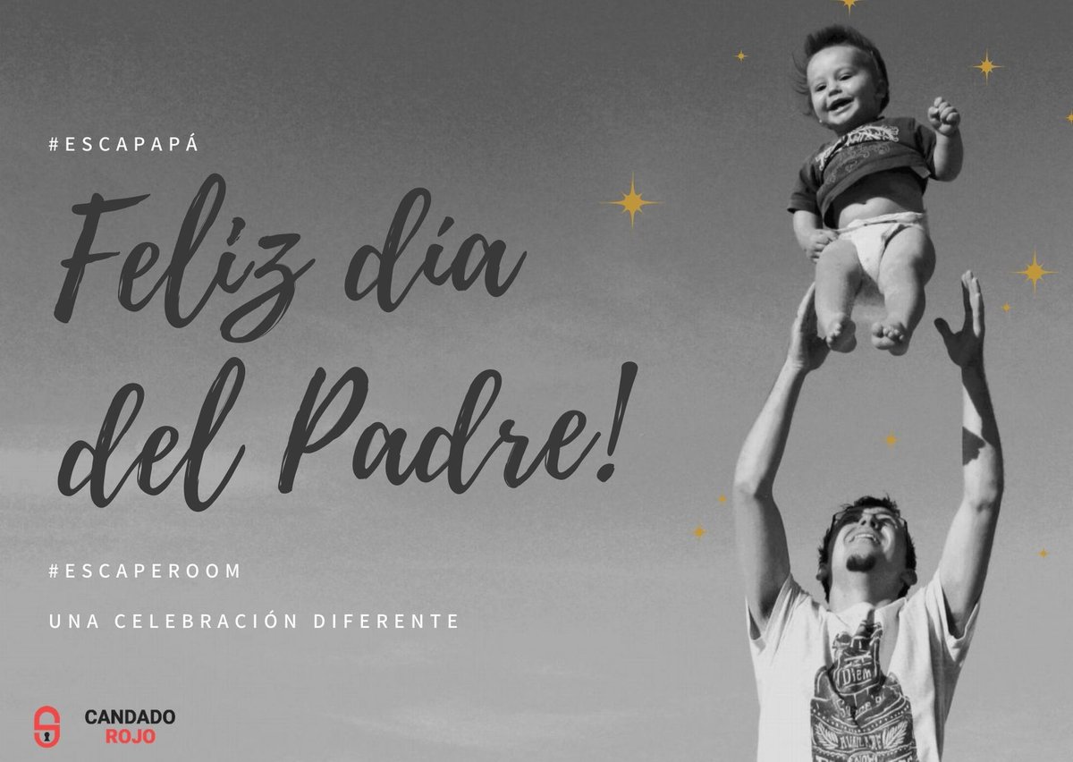 CandadoRojo's tweet photo. Todo listo para el #diadelpadre ?
Prepárale una #EscapeRoom para que disfrute de su día 🔎🥳

Una experiencia divertida y fácil de montar:
👉 https://t.co/It7Je3Ezya
Comparte!

#regalos #papa #candadorojo https://t.co/Wy5sx0FPiV