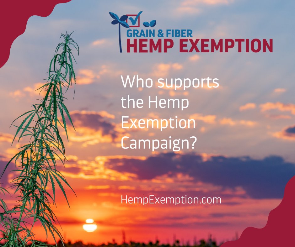 AgHempSolutions's tweet photo. Who supports the #HempExemption campaign? 👉 SCOHO, National Hemp Association, Global Hemp Association, U.S. Hemp Building Association, Hempstead Project Heart, Midwest Hemp Council, Healthy Oilseeds, Victory Hemp Foods, Red Bark Farms, Lancaster Farming Podcast, and more... https://t.co/UAruILneoK