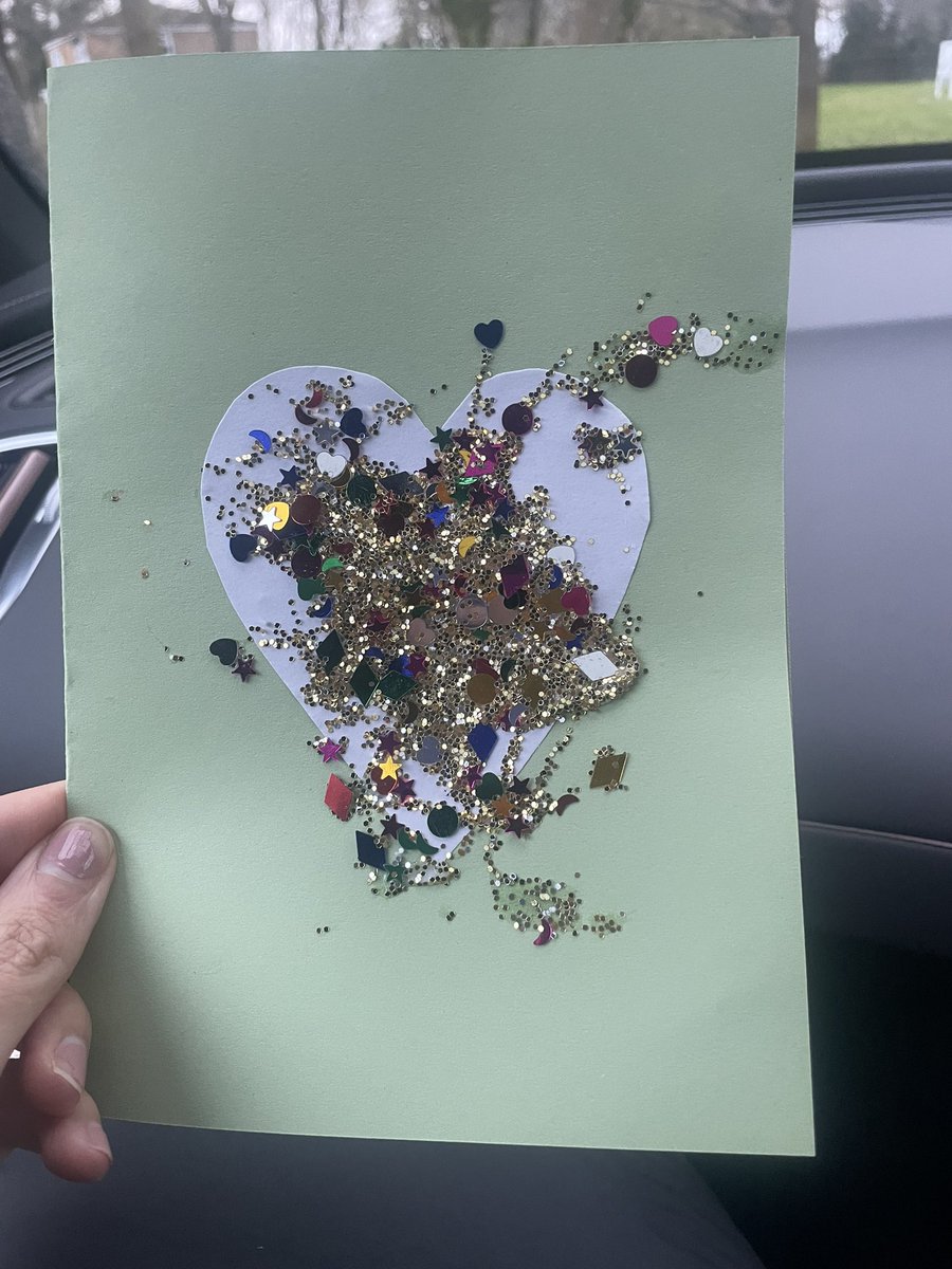 Eeek! Early and first Mother’s Day card from my two year old daughter, Lara 💕💕