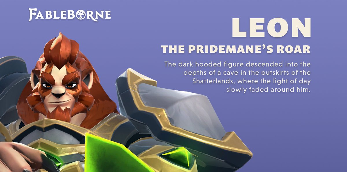 fableborne's tweet image. In the Pridemane's domain, danger lurks around every corner, and only the strongest and bravest can hope to survive. Meet Leon, the Pridemane's Roar, the unyielding leader of his kin 🦁 #fableborne #kingdomcomeroar

Have you read his story yet? 👇