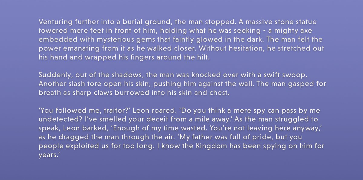 fableborne's tweet image. In the Pridemane's domain, danger lurks around every corner, and only the strongest and bravest can hope to survive. Meet Leon, the Pridemane's Roar, the unyielding leader of his kin 🦁 #fableborne #kingdomcomeroar

Have you read his story yet? 👇