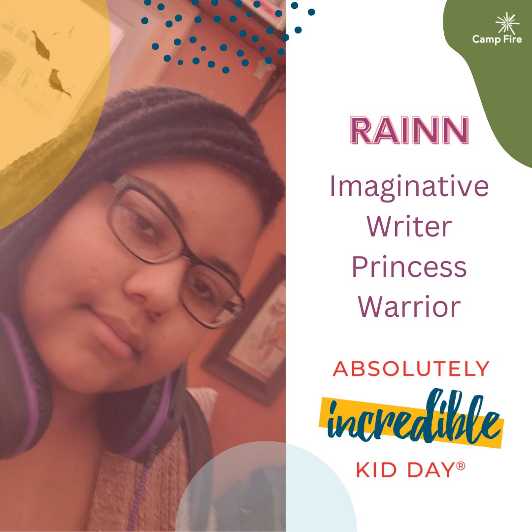KPcatalysts's tweet photo. We’re joining @CampFireNHQ to celebrate the kids in our lives that make a difference by being who they are. 
Rainn is several years into writing her own goth adventure novel series and also redesigns Disney princesses. Her imagination is boundless. #KidDay https://t.co/p1kG5k7Jhu https://t.co/HoyjGfEnt9