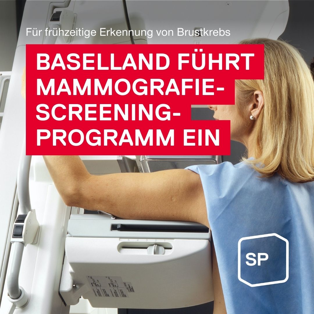 Ein wichtiger Schritt für die Prävention von Brustkrebs: Unsere Landrätin Pascale Meschberger hat einen Vorstoss eingereicht, der fordert, dass der Kanton Basel-Landschaft ein Früherkennungs-Programm einführt. Heute hat der Landrat dem Vorstoss zugestimmt. 👏