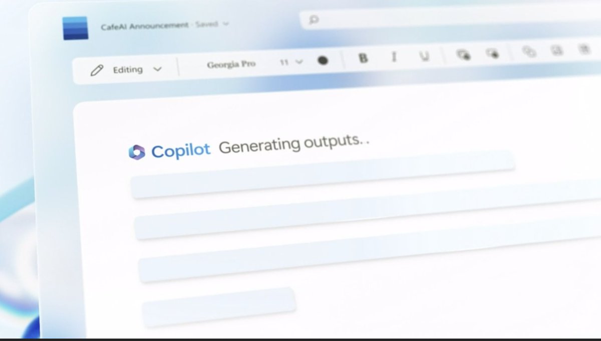 Numerama's tweet photo. Ok, Microsoft Copilot est complètement dingue. On peut l'appeler dans n'importe quel logiciel pour lui demander d'écrire un document, de préparer un rendez-vous, de rechercher des informations dans un fichier Excel ou de créer un Powerpoint 😱 https://t.co/FxlFCcTwdq