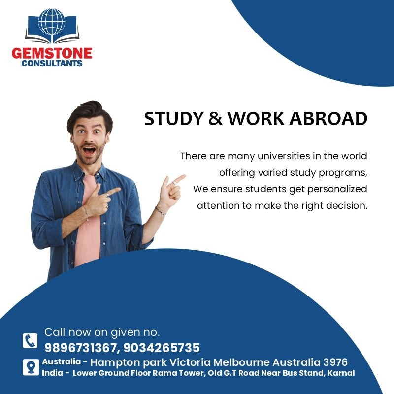 gemstonecons's tweet photo. Do you have a dream to study &amp; work abroad? 

Apply Now! For upcoming intakes.
 
Call @gemstoneconsultants1 at 9896731367, 9034265735
Website: https://t.co/X6cm9UyZ9B https://t.co/F3FuvQjf4d