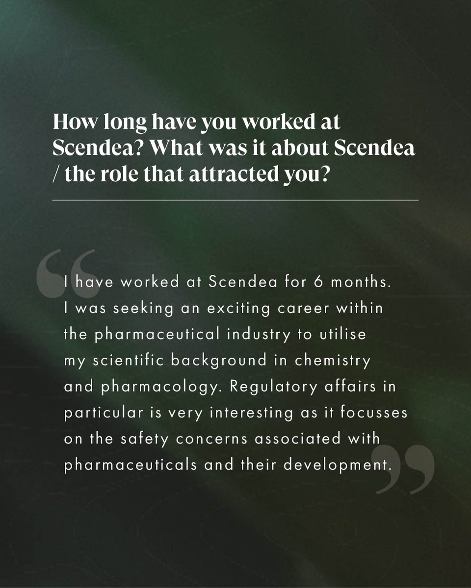 scendea's tweet image. As we&apos;re drawing to the end of British Science Week, it&apos;s an opportunity to celebrate those at Scendea who contribute to the incredible work our British STEM industry produce every year. Find our available positions here scendea.zohorecruit.eu/jobs/Careers
-
#RegulatoryConsulting