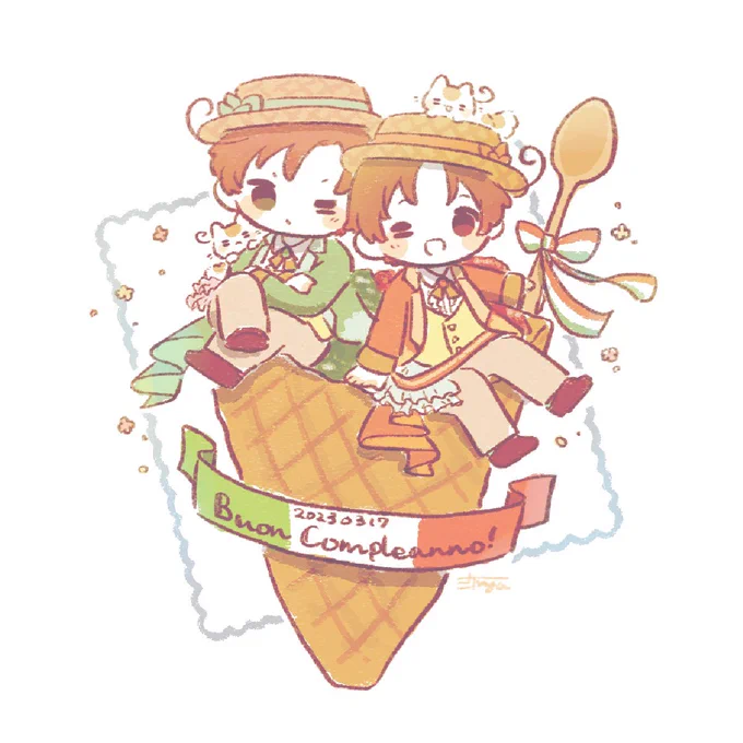 ふたりがだいすき!今年もおめでとう!#伊兄弟生誕祭2023 #くるん兄弟生誕祭2023 #マカロニ兄弟生誕祭2023 