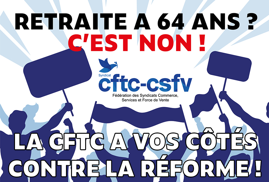 CftcCsfv's tweet photo. 💥 Le @gouvernementFR, par la voix d'Elisabeth #Borne, décide d'utiliser le 49.3 pour faire passer en force la #réforme des #retraites.
La #CFTC reste mobilisée contre ce texte et continuera de peser de tout son poids pour dire #NonALaReformeDesRetraites !
#64ansCestNon #retraite https://t.co/vSVLX6xpjD