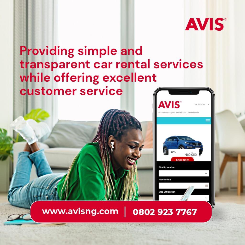 Enjoy a smooth rental experience with the best rates guaranteed.

Our goal is to make everything about car rentals as simple and transparent as possible while providing excellent service.

avisng.com

#avisnigeria
#premiumservice 
#avisclients 
#explorepage