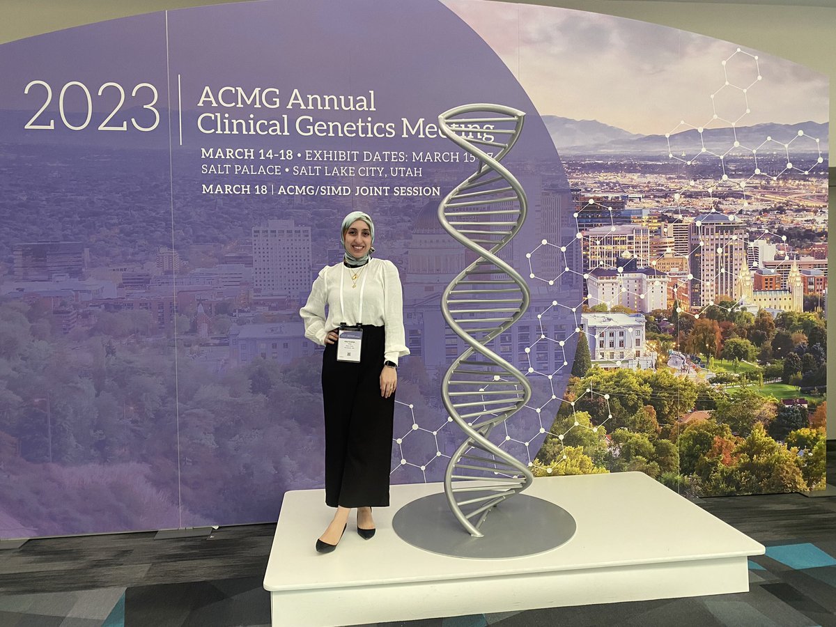 Conferences are an exciting experience. Reconnecting w/ colleagues &amp; seeing the innovation of the field. I’m realizing more and more how far we’ve come but simultaneously know there is more to learn &amp; discover. Happy to be a part of the future of #medicalgenetics #ACMGmtg23