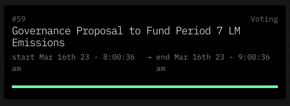 The proposal is now live.

Vote: canto.io/governance