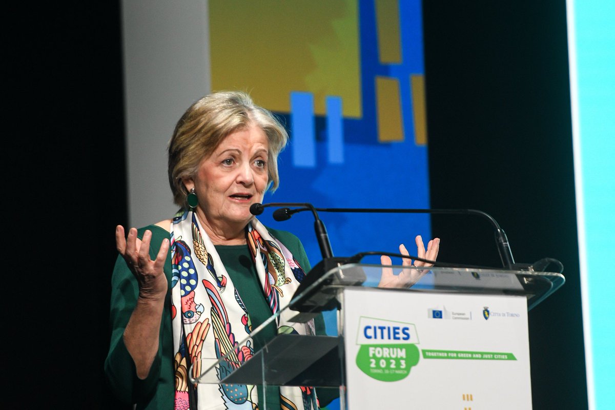 ElisaFerreiraEC's tweet photo. Urban areas in 🇪🇺: 

📌have 2/3 of population
📌use 80% of energy
📌generate 85% of GDP

So the green &amp; digital transition must start w/ them, ALL of them: big, medium-sized &amp; small cities, villages, rural areas: Europe needs them all on peak of performance!

Opening #CitiesForum https://t.co/vhm6Ubtvr7