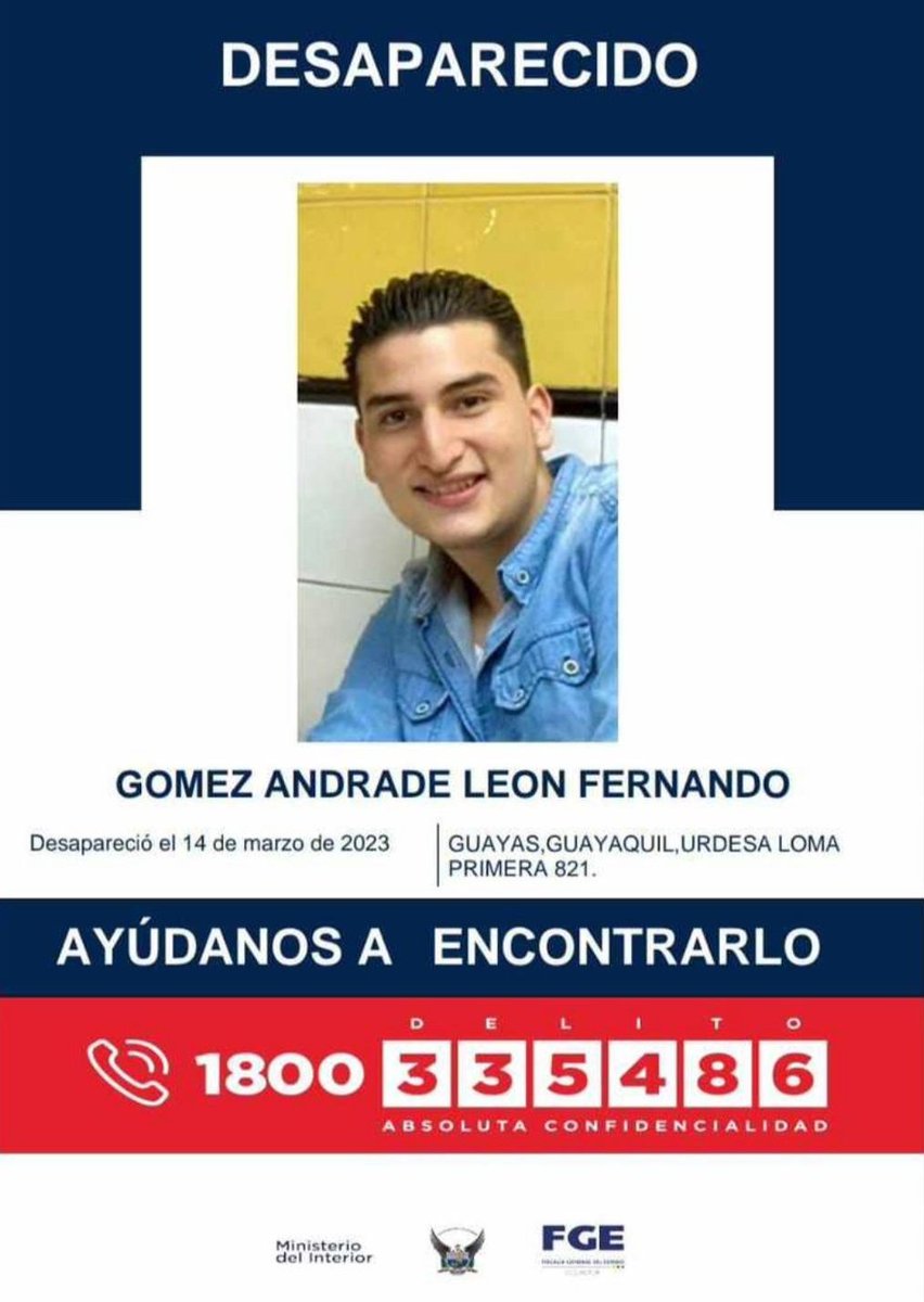 EmergenciasEc's tweet photo. #DesaparecidosEcuador
Ayuden a compartir, gracias https://t.co/9RWgVa8zV4
