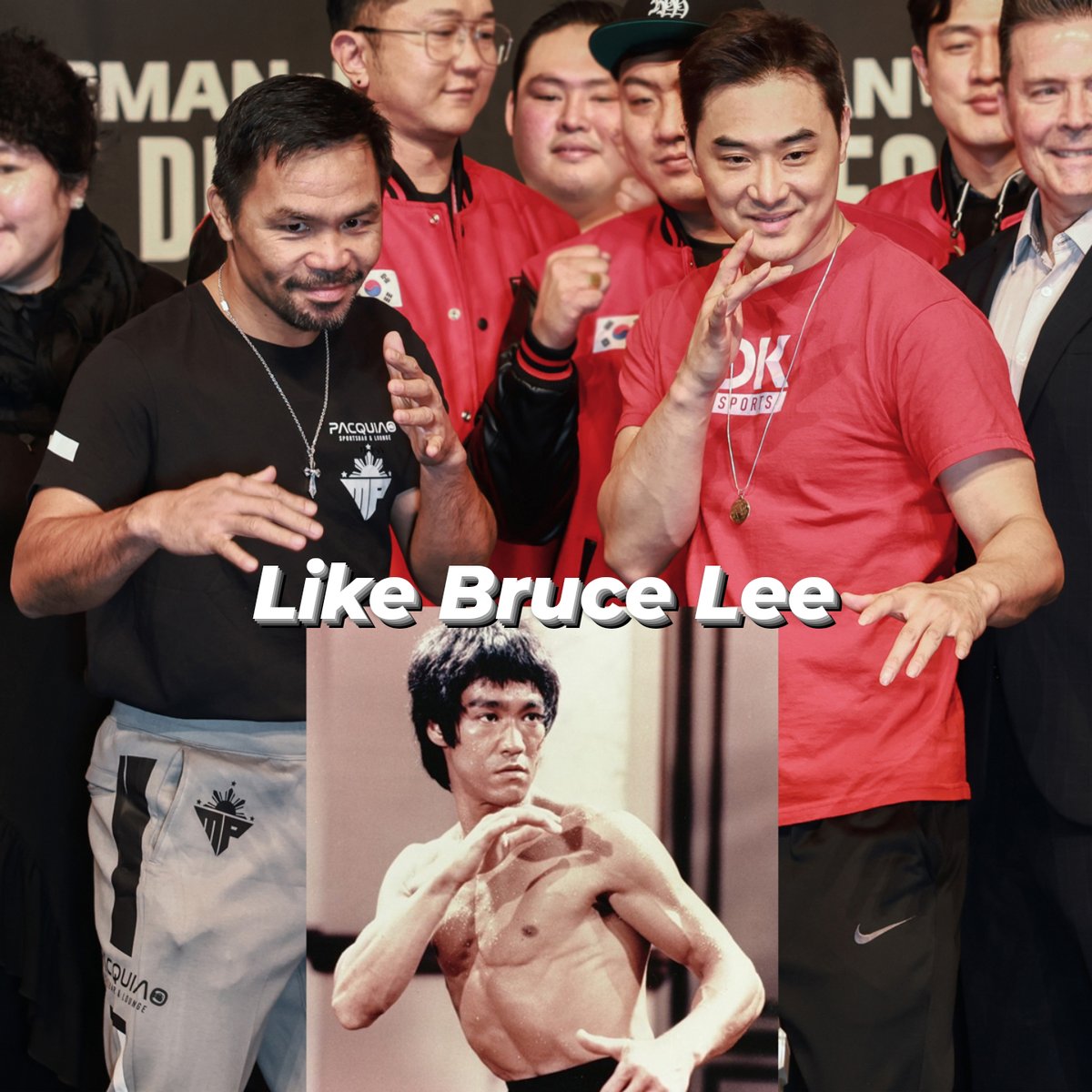 Like Bruce Lee with Manny Pacquiao

#dkyoo #MannyPacquiao #Brucelee #PacquiaoYoo