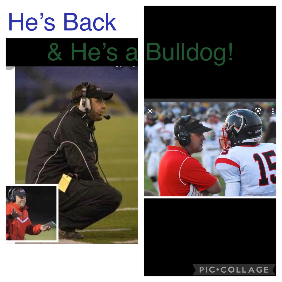 coachRydzewski's tweet photo. He’s Back! Finally convinced @CoachMac_TGP to join our coaching staff as the OC for @ChurchillDawgfb. Coach Mac comes with a wealth of knowledge, experience, and a competitiveness that will give our program a boost in 2023. @DawgsSports #GATA #SBAB #NoPalmsUp https://t.co/uKu3eJr6ki