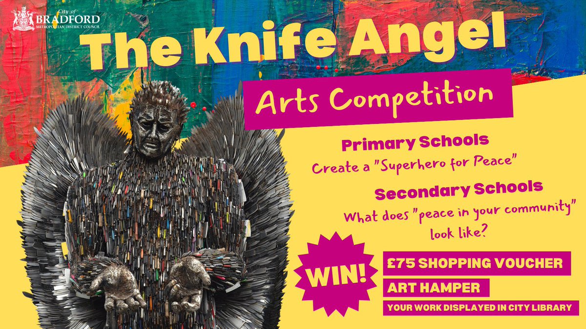Thank you so much to @bcafc_cf for their donation of some of the prizes for the #KnifeAngel art competition. It’s great working with you again to help support the young people of #Bradford and promoting social change 🙌🏻 #PeerActionCollective