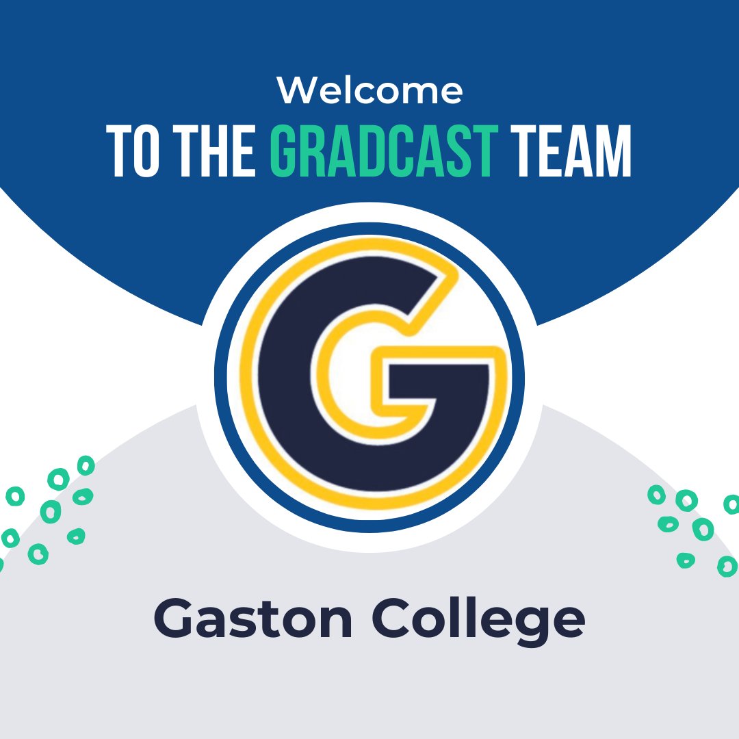 GradCast welcomes our newest partner!! Gaston College will use their GradCast data to track special populations, measuring the impact of initiatives to support disadvantaged learners.