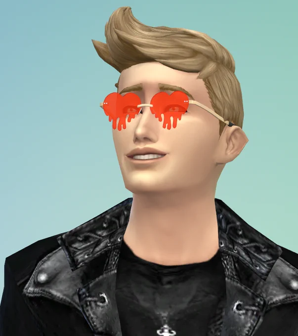 cant find any round red glasses cc and im a lazy fuck so hes gonna have to do with these 
