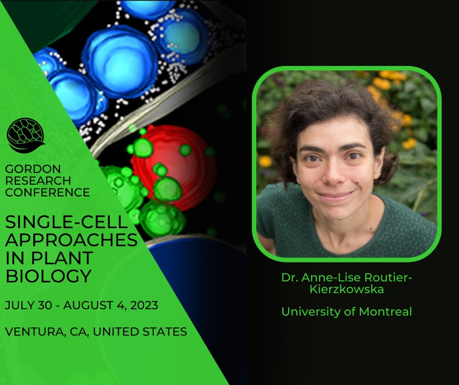 Dr. Anne-Lise Routier-Kierzkowska is an Asst Professor of Biological Sciences <a href="/IRBV_Montreal/">IRBV</a>. <a href="/RoutierLab/">Anne-Lise Routier's lab</a> investigates cell biophysics, particularly plant growth &amp; morphogenesis, cell &amp; organ mechanobiology, &amp; mechanosensing. Apply to #scPlantGRC2023.

bit.ly/PCA-GRCapply