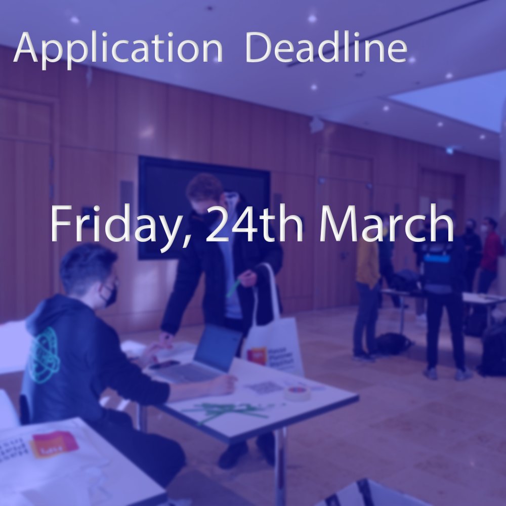 HackHPI's tweet photo. Our application period officially ends on Friday the 24th March. Don't miss this great opportunity to meet new people and learn new skills. After the appliction period has ended participants will receive an email with their confirmation.

#HackHPI2023 #data #Students #creativity https://t.co/BC7gTFMQGi