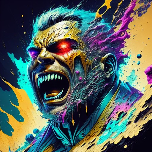 artvizual's tweet photo. Temporary Insanity 51/50 #ai #ai_art #aiart #artvizual #midjourney #dalle #stablediffusion #instagramart #digitalart #amazing #art #paintsplash #fantasy #fantasyart #fantasyartwork #insane #insaneart #insanity #temporaryinsanity #splashpaint #splashpainting #splash #splashart https://t.co/uoV8nbO9Px