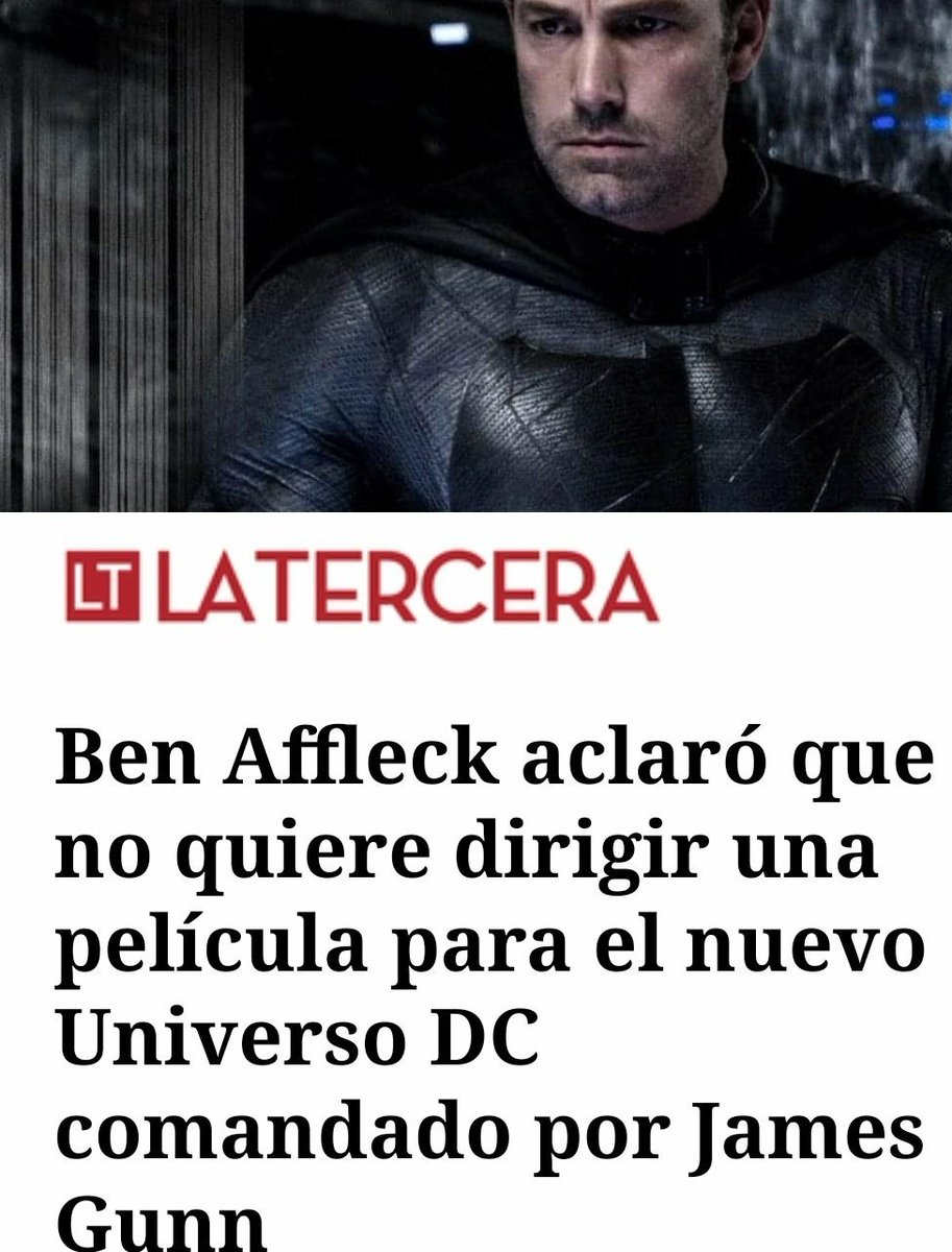 davidof_m's tweet photo. Las mentiras tienen patas cortas.

Desmentido por Afkeck, que no quiere trabajar con Gunn y eclipsado por #ZackSnyder con un simple video.

Toma nota @wbd

Minoría ruidosa y molesta? 

Mereces fracasar por vilipendiar al Fandom @JamesGunn https://t.co/ctE5aeeIdX