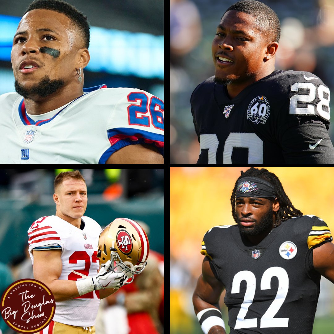 DougMcCrayNFL's tweet photo. How would you rank these 4 RBs https://t.co/4LqcGZofZ1
