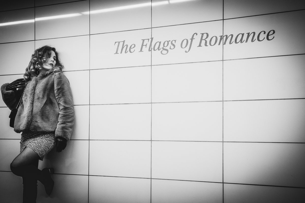 MacqueenPhoto's tweet image. Subway Adventures:  The Flags of Romance.  Featuring Francesca Flynn.  #fashion #FashionPhotography #bnw #bnwphotography #GLASGOW