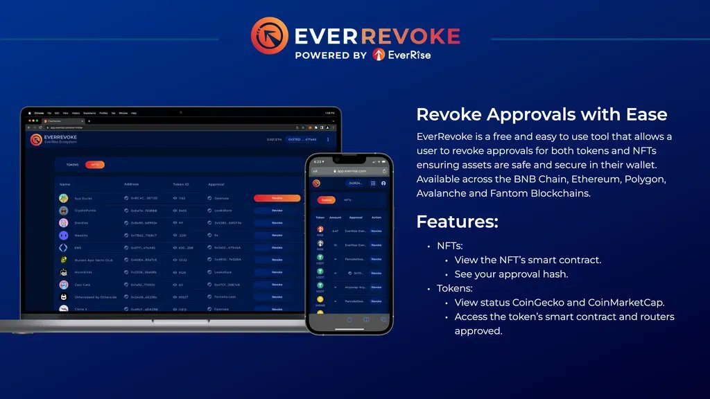 👀  Have you talked to someone today about wallet security?

🔒 Stay safe and revoke active token approvals today with #EverRevoke: everrise.com/revoke