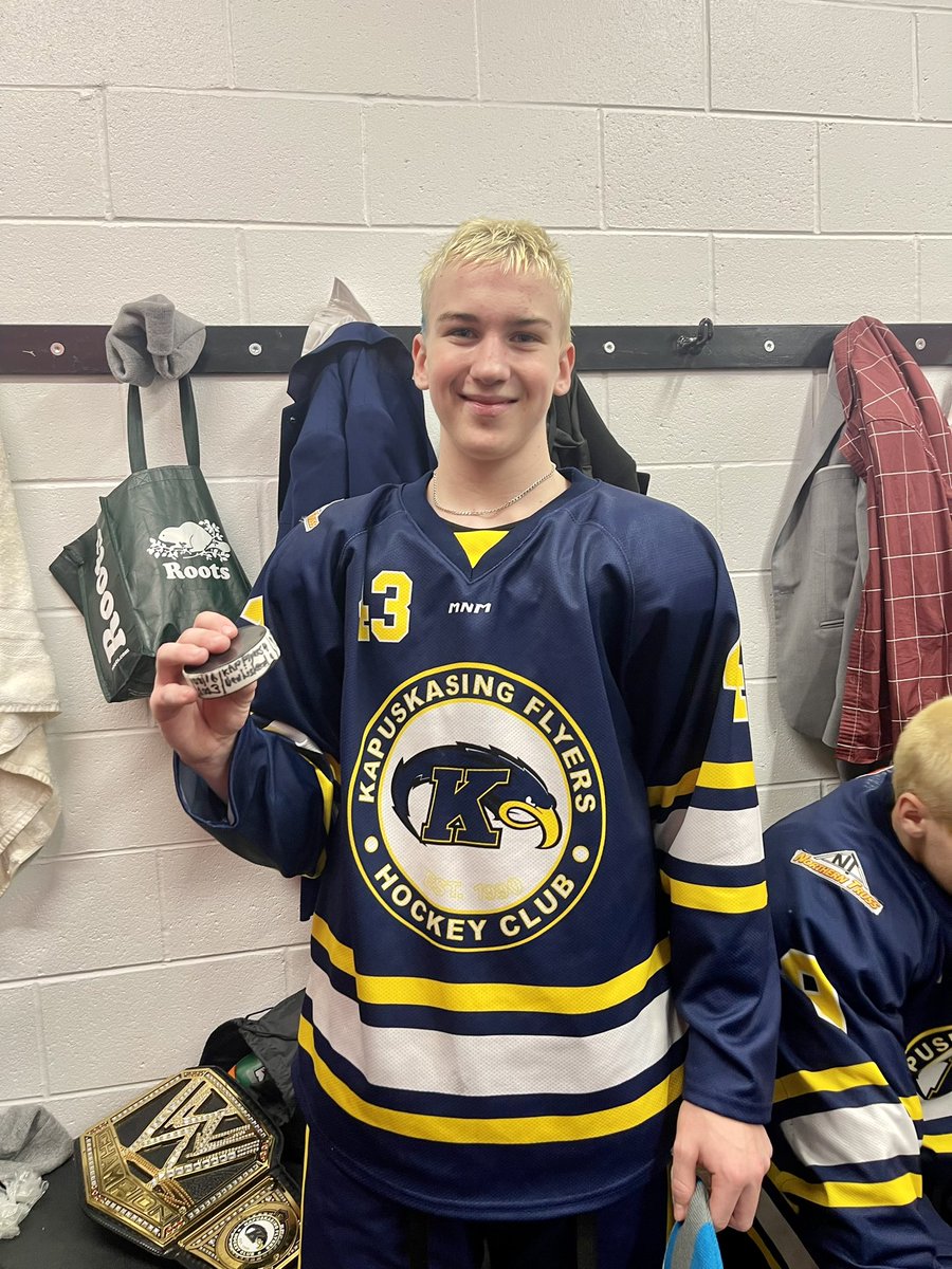 Congratulation to our AP, Lex Lamontagne!
Lex scored a big goal for his first U18AAA goal and got the game mvp.
Atta boy 43!
