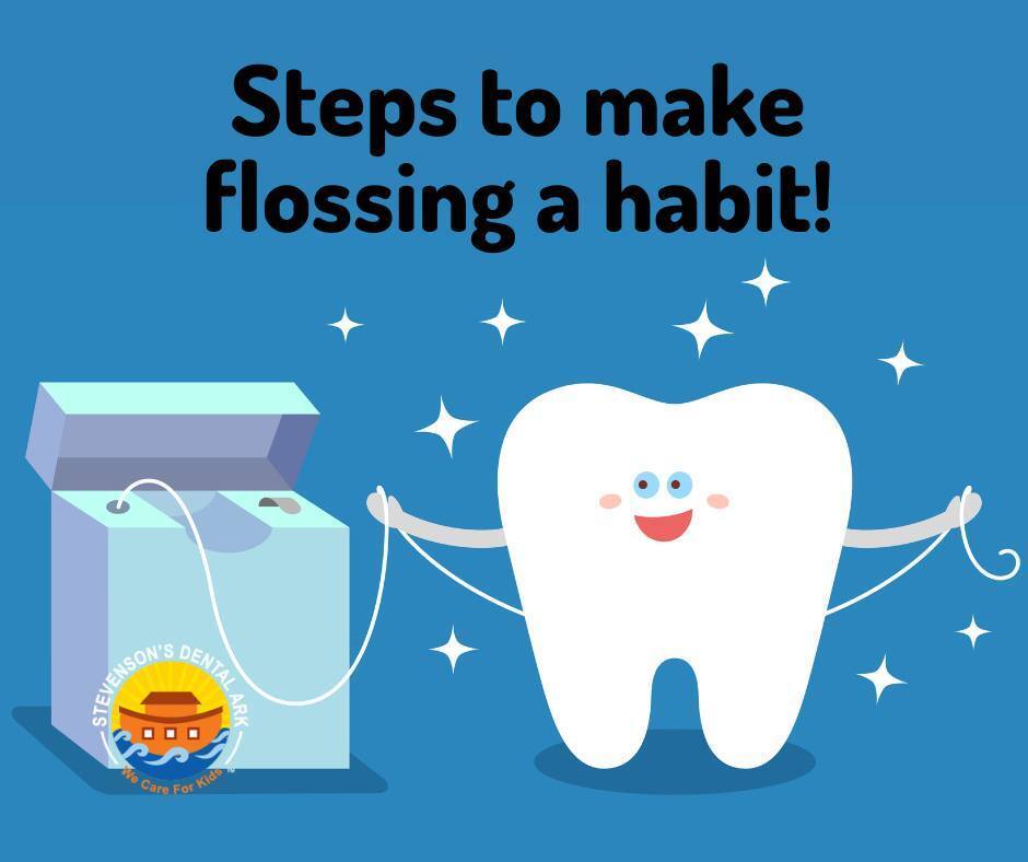 sdentalark's tweet photo. Here are a few easy steps to make dental flossing a habit for your kids: 
1- Start flossing as soon as two teeth touch, usually around age 2-3. 
2- Make it fun with kid-friendly flossers or colorful floss picks. 
3- Set a routine and stick to it, flossing at the same time ev… https://t.co/EvoZBKBz3e