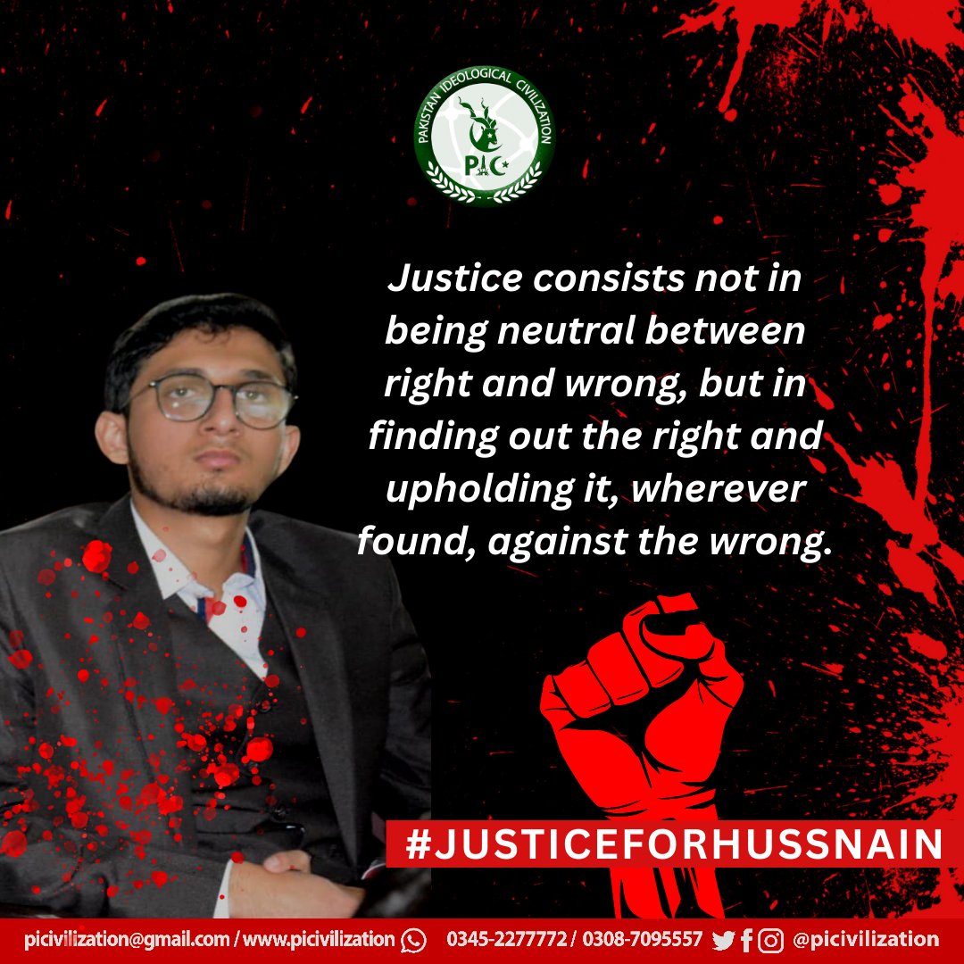 khubaibzafar8's tweet photo. You'll have to be on right side

#JusticeforHussnain https://t.co/50hY3azsgq