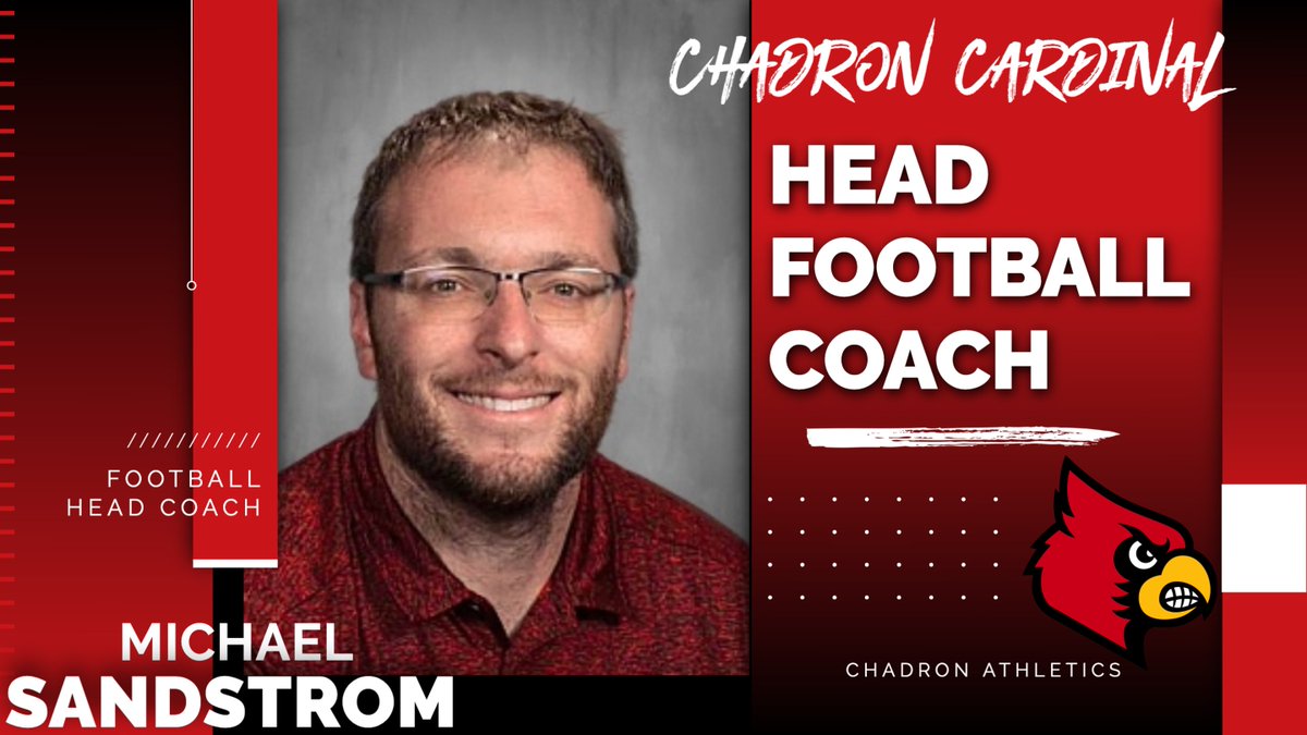 After Head Coach Mike Lecher's decision to step into an assistant role, we are proud to announce Michael Sandstrom as the new Cardinal Head Football Coach. 

#GoCardsNation