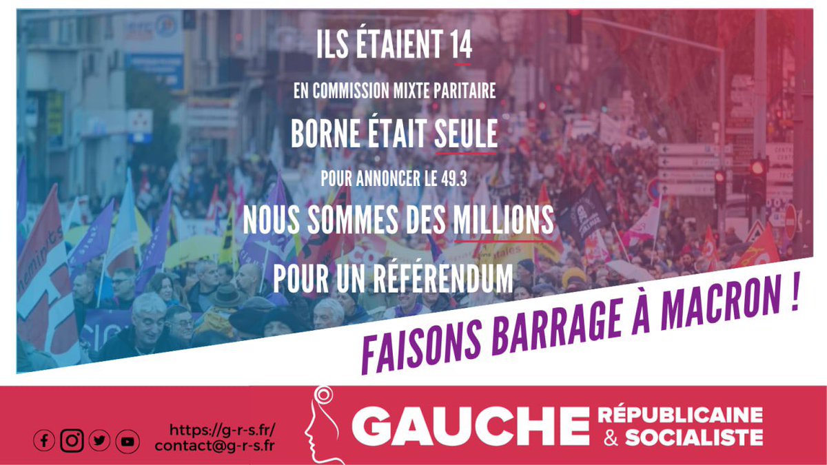 AdrienDRIOLI's tweet photo. Le #49-3 est une injure au Parlement &amp;aux millions de Français qui protestent depuis des mois contre cette #ReformeRetraites injuste et cruelle

Impératif social, démocratique &amp; républicain:le #gouvernement doit être censuré!
Je soutien 1 #RIPreferendum ,vite!
@Gauche_RS https://t.co/oOeQRtm63z