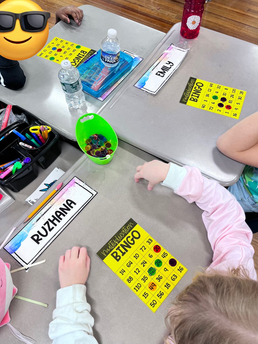 ms_nathanson's tweet image. Practicing our multiplication by playing Multiplication Bingo! #WeeLearn