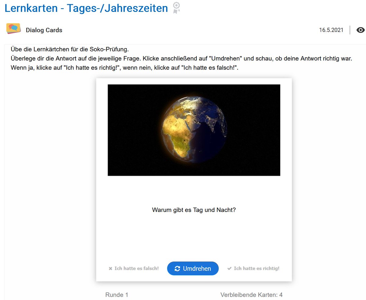 ZUMApps's tweet photo. Liebe #H5p Community, nach einer kleinen Pause, heute #DialogCards und jetzt bitte euer #Feedback: Wo und wie setzt ihr die Dialog Cards in eurem Unterricht ein? Beschreibt euren Unterrichtseinsatz! Wir freuen uns sehr! Beispiel 1: Tagesabläufe https://t.co/m5if6dHCe3 
1 von 2 https://t.co/sUWfgr9M2h