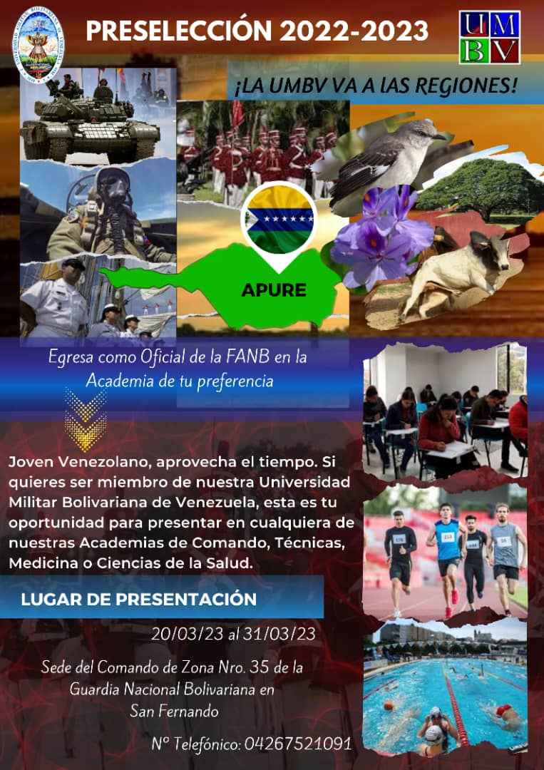 ammed_umbv_ve's tweet photo. ¡ATENCIÓN APURE!
Presenta tus pruebas de admisión e ingresa a Nuestra Prestigiosa Casa de Estudios.
Te esperamos..! https://t.co/xM5rx5W7Kh