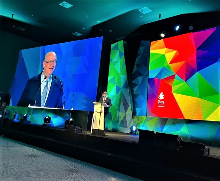 We just began <a href="/the_IDB/">Inter-American Development Bank</a> #AnnualMeeting open seminars! Our partners and industry experts will discuss how to tackle #poverty, #Inequality, #ClimateChange &amp; #Biodiversity, #Gender and #Inclusion, regional integration, and #sustainable digital and physical #Infrastructure.