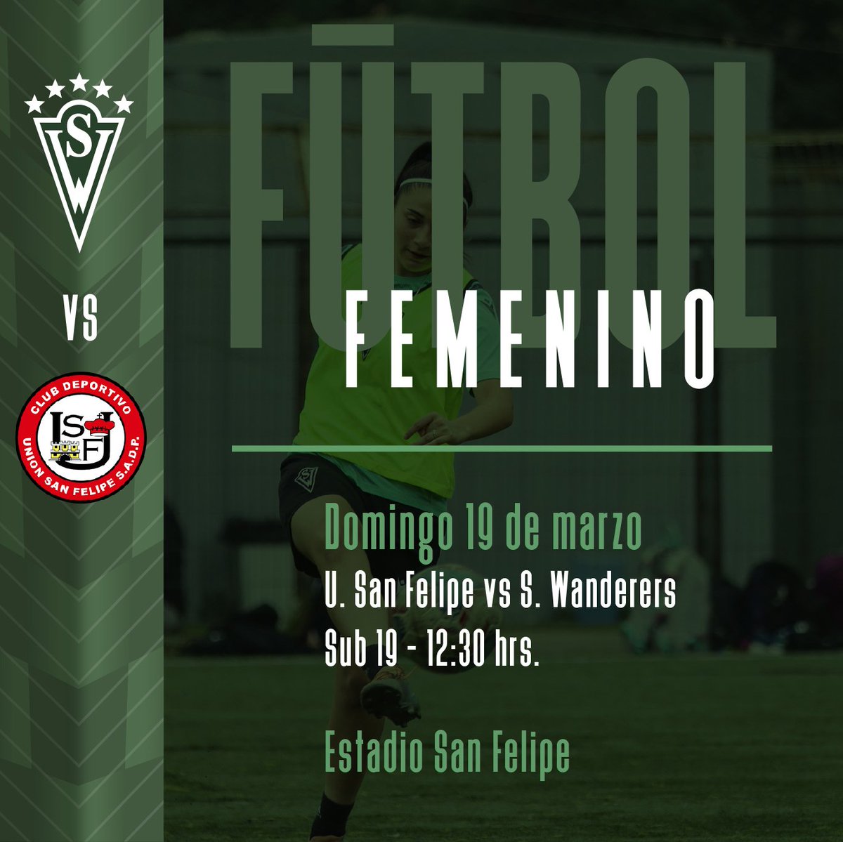 swanderers's tweet photo. #ProgramaciónSW: El fútbol femenino salta a la cancha ¡Adelante las Decanas Sub19! https://t.co/mEktRlZLc4