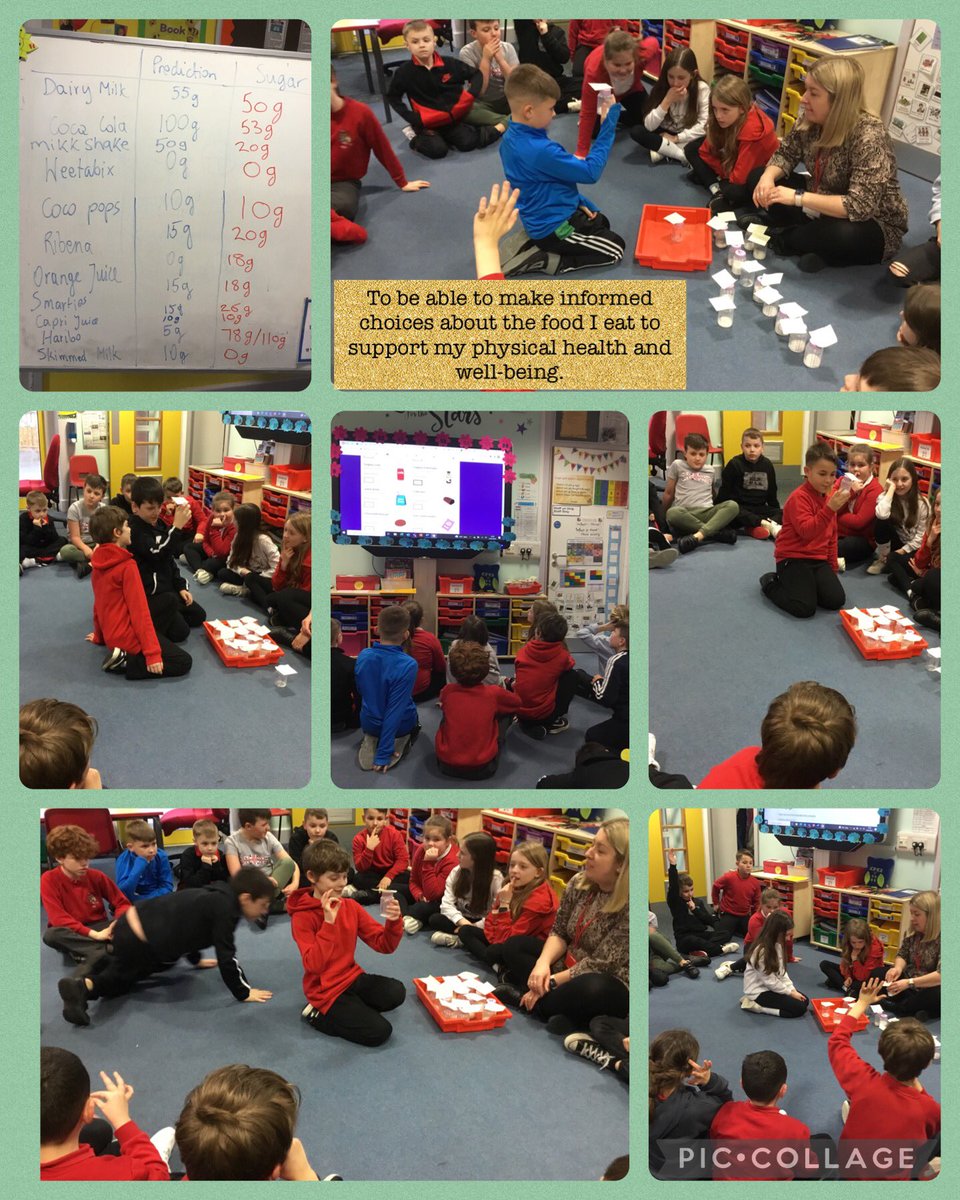 YsgolBrynTeg1's tweet photo. As part of our topic, Dosbarth Awyr were finding out the amount of sugar in different food and drinks to help us make healthier choices about food we eat to support our physical health and well-being #YBTS&T @ysgoliachsirgar #YBTEco @EcoSchoolsWales https://t.co/xqZGEx4u4v