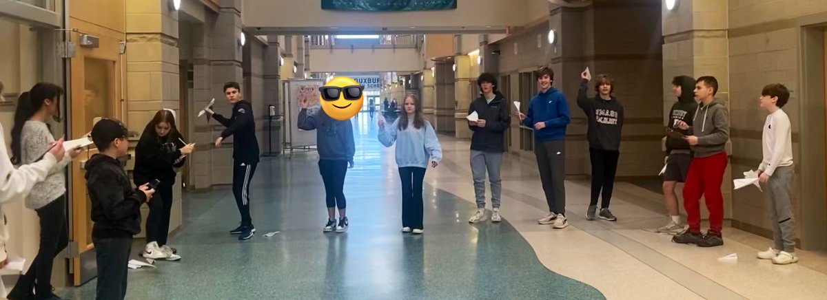 duxstem's tweet image. Today students tested paper airplanes to learn more how different designs and builds can effect time, distance and direction! Students had to work together to collect data. Next class we will find the average time and distance for each plane! #stem #paperAirplane #futureEngineers