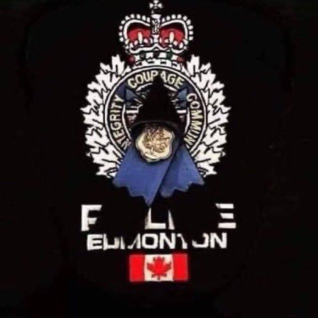 Our thoughts are with our sisters and brothers in @edmontonpolice @YEGPA. Our hearts are broken.