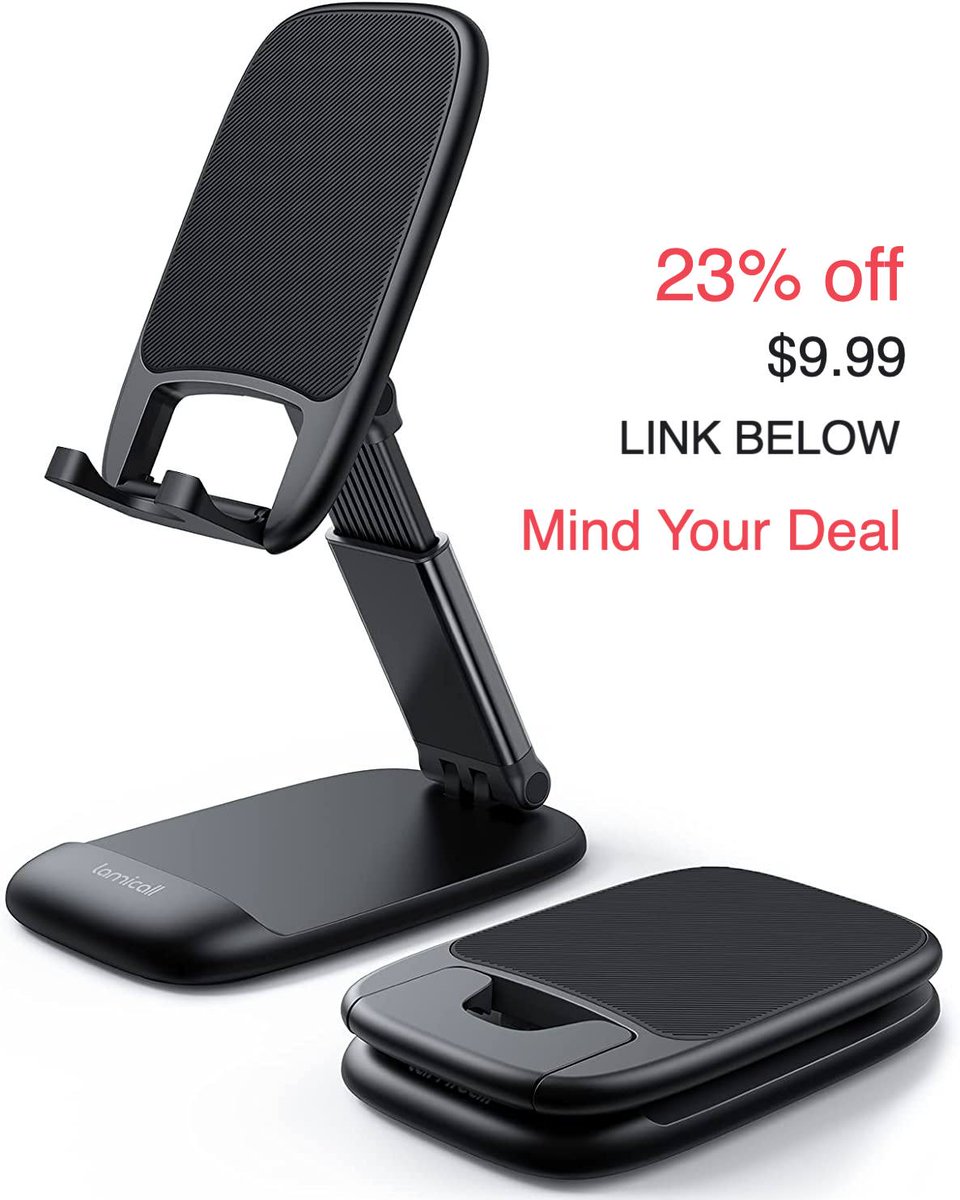 khurpench_mzn's tweet photo. $9.99 (23% off) on Lamicall Foldable Phone Stand for Desk
Deal Link (affiliate)- https://t.co/n1TSEq8VCe
#amazondeal #deal #sale #discount #offer #usa #iphonestand #phonestand #iphone #smartphone #accessorie #follow #mindyourdeal https://t.co/LKWSyDvWrS