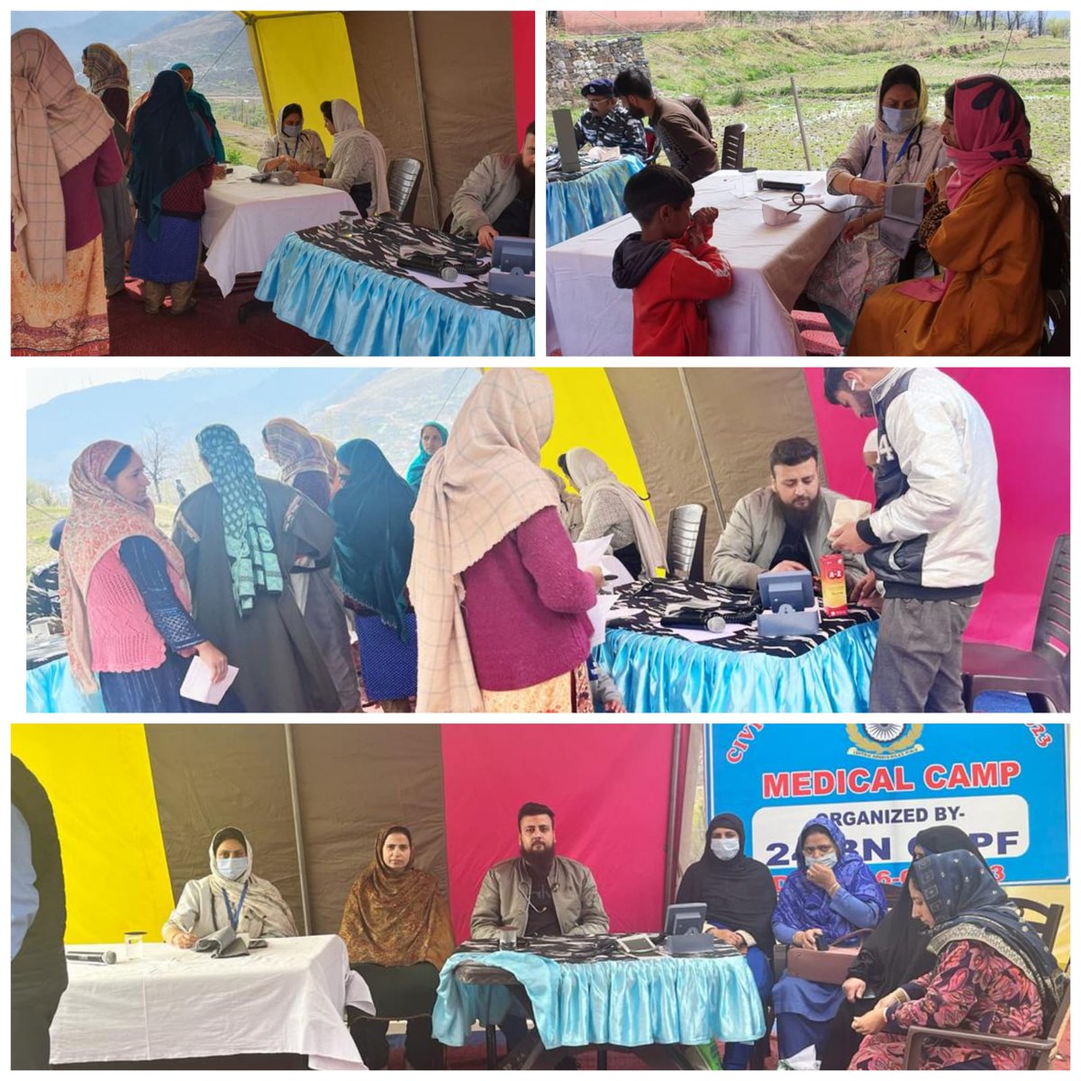Medical Camp was organised today by BMO Banihal and CRPF 24 Bn at Village Tethar Panchyat Arbal Banihal @NHMJK5 @dhs_jammu @dcramban @DIPRRambandic @vikas2059