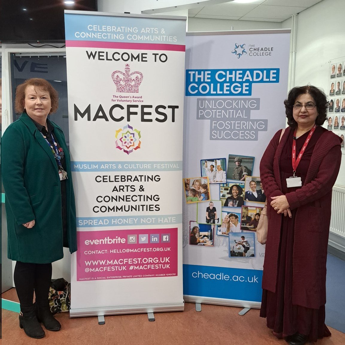 Yesterday our students and staff celebrated @MACFESTUK, with dancing, music, fashion shows, food, an art exhibition, and many more activities.💓

We also had a visit from @QaisraShahraz, who founded MACEST back in 2017.

#SpreadHoneyNotHate
#WeStandTogether