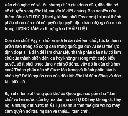tuoitrequacgia's tweet photo. @VandongQuocte Đã phản biện.
#liberty #liberté #freedomIsFREE https://t.co/oKhlsNgAhr